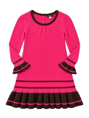 NWT Rabbit Moon Pink and Brown Kids Dress 4T